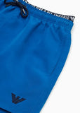 EMPORIO ARMANI  Costume shorts in tessuto riciclato Logoband ASV