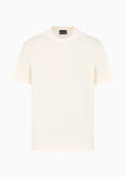 EMPORIO ARMANI T-shirt in jersey jacquard lettering all over